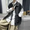 Gilets pour hommes Hommes Ins Beau Big Poches Personnalité Allmatch Mode Streetwear Japonais Cool Élégant Denim Cargo Mâle Vêtements 230904