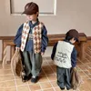 Waistcoat Two-Sided Wear Kids Toddler Vest Cartoon Print Button Down Girls and Boys Vest Children's Coat Children Vest Waistcoat 230904