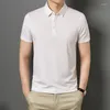 Men's Polos Summer Polo T-Shirts For Men Clothes Fashion T-shirt Casual Short Sleeve Tee Thin Mens Solid Color Camisas De Hombre