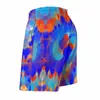 Pantaloncini da uomo Anime Beach Gator Tie Dye T Loose Stretch Divertenti Pantaloni Hawaii da corsa con coulisse regolabile traspirante Quick D