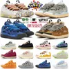 Designer di alta qualità Mesh Curb Scarpe casual Uomo Donna Per Laceup Straordinarie sneakers in pelle goffrata Curb Pelle di vitello Gomma Nappa Suola con plateau Scarpa con logo