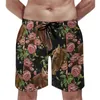 Herr shorts sommar gym sweden häst färgglada löpande surf dala hästar traditionella konstbräda korta byxor retro snabba torra strandstammar