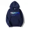 0ztm Men and Women Hoodie Sweatshirt Trapstar Brand Printed Sportswear 18 Color Warm Two-piece Loose Hooded Sweater