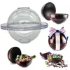 3D Big Sphere Polykarbonat Chocolate Mold Ball Forms för bakning Making Chocolate Bomb Cake Jelly Dome Mousse Confectionery 220518280R