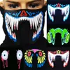 1PCS Fashion Cool LED Luminous Flashing Half Face Mask Party Event Masks Light Up Dance Cosplay Waterproof K5818265K