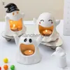 Decorazione per feste Kawaii Fantasma Halloween Portacandele Tavolo da casa in ceramica Candeliere da tavolo Soggiorno Decor Candele profumate Ornamenti con bastoncini x0905