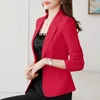 Costumes pour femmes Blazers costume femme printemps et automne style mode auto-culture décontracté dames régulier simple boutonnage couleur unie un bouton 230904