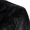 Мужские костюмы Блейзеры Блейзер с зернистой текстурой Узорчатый карман с одной пуговицей Повседневная одежда для ночного клуба Бар Сцена Свадьба Конференция Ужин Одежда 230904