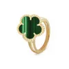 High Edition Four/Five Leaf Clover Rings for Women Men Multi Colors to Choose Brand Jewelry Wedding Gift Classic Dessign