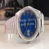 Luminous Men's Watches Men Bp Factory Watch Flete RAMEL Blue Quadrant Roman Motif Ara Arab Automatic 2813 Asia Steel Day Dat322z