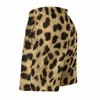 Herenshorts Imitatie Cheetah Skin Board Dierenluipaardprint Design Retro Strand Heren Grafisch Sport Surf Sneldrogende Trunks