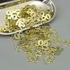 Andra evenemangsfestleveranser 10st Golden Numbers 50 Confetti Plastic Statyette för 50 -årsjubileum Jubileumsdekoration DIY Cake Scraphbook Craft Gift 230905