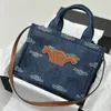 İşlemeli denim çanta deri el çantası tasarımcı çantaları kadınlar için küçük crossbody omuz çanta sırt çantası kılıfları kadınlar alışveriş çantası seyahat yüksek kapasite