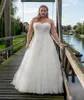 Plus Size Brautkleider in A-Linie mit Jacke, herzförmigem Spitzenapplikationen, Brautkleid, Schnürung am Rücken, Robe de Mariage