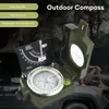 Outdoor Gadgets Multifunctioneel Outdoor Survival Militair Kompas Opvouwbaar Len Kompas Wandelen Survival Trip Waterdicht Slagvast Compas 230905