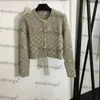 Ladies Wool Jackets Luxury Elegant Sweaters Womens Long Sleeve Jacket Personality Button Designer Cardigan Coats