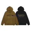 1j5h Men and Women Hoodie Sweatshirt Trapstar Coffee Embroidered Letter Plush Sweater Loose Pullover Trend Thickened Casual