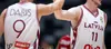 Baskılı Letonya Basketbol 24 Andrejs Grazulis Formaları 2023 Dünya Kupası 00 Rodiions Kurucs 8 Davis Bertans 55 Artur Zagars 66 Kristers Zoriks 11 Rolands Smits Red White