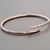 Designer For Women Men 3 mm plus mince mode Mode Unisexe Bracelet Bracelet Gold Titanium Steel Bangle Bijoux Saint Valentin Gift 476