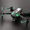 Nowy mini dron S125 z podwójnym aparatem, lokalizacja przepływu optycznego, 360 ﾰ Unikanie przeszkód, jedno kliknięcie start, składane zdalne samoloty strefowe quadcopter zabawki prezentowe -Black