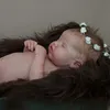 Dolls DIY KIT 17inch Reborn Doll Kit Indie by laura Soft Touch Unfinished PartsBody cloth full glue body limbs head 230904