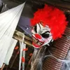 Masques de fête Masques de clown effrayants pour hommes Mal Joker Horreur Masque en latex Halloween Déguisements Party Latex Props Vêtements Coiffures T230905