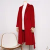 OC000245# Cappotto double face in lana cashmere autunno e inverno per donna di media lunghezza stile cinese avvolgente