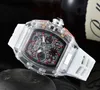 High-end men's watches Sapphire crystal High-quality top designer quartz watches Luminous rubber straps Water-resistant sports watches