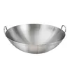 Panelas 1 pc Frigideira Doméstica Wok Binaural Cozinha Cozinhar Pot178u