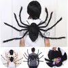 Party Decoration 90/125cm Horror Pllush Spider Decoration Halloween Candy Bag Spider Form Ryggsäck Trick eller Treat Bag Prop Halloween Kids Costume X0905 X0905