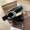 Womens Designer Leather Belt Fashion High Quality Reversible Belts Bredd 2,0 cm 3,0 cm Guld Silver Bokstavspänne Storlek 90 cm-115 cm svart färg Röd botten Kvinna Midjeband