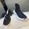 Designer Men 3XL Sock Sneakers Knit Boots Casual Runner Shoes Women Platform Sneaker Stretch Black White Trainers Sport Shoes 36-46 With Box NO467