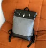 バックパックメンズファッションプリントバックパックソフトレザー汎用性の高い大容量学生学校バッグ旅行バッグ