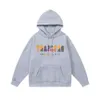 Mannen en vrouwen hoodie sweatshirt herfst/winter nieuwe Trapstar geel zwart handdoek geborduurde pluche trui L12d YHCU