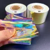 Aufkleber Abziehbilder 4 cm * 100 m Aurora Zellophannägel Glaspapier Regenbogenfolien Nageltrenddesign Eiswürfel Koreanische Maniküre DIY Nageldekoration 230905