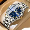 Armbandsur Poedagar Top Luxury Men Quartz Watch For Sports Watertproof Luminous Rostly Steel Date Week Mens Watches Man Clock Reloj 230905