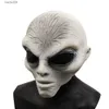 Party Masks Alien Mask UFO Extra Terrestrial ET Latex Mask Adult Cosplay Costume Monster Head Fancy Dress T230905