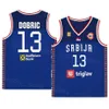 Afdrukken Basketbal Servië 51 Boban Marjanovic Jersey 13 Ognjen DOBRIC 23 Marko GUDURIC 14 Dusan RISTIC 30 Aleksa Avramovic 27 DEJAN DAVIDOVAC Wereldbeker 2023 Srbija