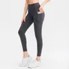 Lu -32 bayanlar çıplak yoga pantolon yüksek -waist kalçalar cep sıkı spor pantolon yüksek bomba -hızlı kuru fitness pantolon legging