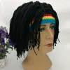 Beanie/Skull Caps Rasta Wig Beanie Caps For Men Handmade Crochet Winter Warm Hat Gorros Halloween Holiday Birthday Gifts Funny Party Balaclava 230905