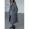 Womens Trench Coats Chic Ven Casaco Longo Singlebreasted Casual Cintura Cintura Mulheres Windbreaker Overcoat Feminino Pano Primavera Outono 230904