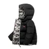 Daunenmantel Kinderjacke Jungen Mäntel Winter Kinder Daunen Baumwolle Gefütterte Jacke Mädchen Camouflage Outwear Seiten Babykleidung R230905