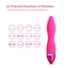 Vibrators 12 Speed Powerful Vibrator Vagina Massage G spot Stimulation Sex Toy for Women Rechargeable Soft Silicone Female Masturbator 230904