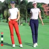Other Sporting Goods Pgm Golf Clothes Trousers Women High Elastic Summer Spring Ladies Casual Long QuickDrying Flared XSXXXL 230904