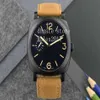 Men's 3 DAYS Asian 2813 Automatic Movement Stainless steel black matte PVD coating Sapphire Crystal Diving Fashion luminous 42434