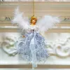 Christmas Decorations Angel Doll Pendant Cute Plush With Wings Xmas Tree Hanging Decoration For Home Ornaments Noel Girl Year Gift 230905