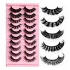 False Eyelashes 210Pairs 3D Mink Lashes russian strip lash Dramatic Faux Cils Makeup Wholesale Fake Eyelash Extension maquiagem 230904