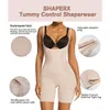 Mulheres shapers espartilho para cintura apertando shapewear mulheres sem costura fajas bodysuit busto aberto meados da coxa corpo shaper shorts shapewear mulheres 230905