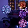 Decorative Objects Figurines Christmas Infinite Dodecahedron Color Art Light Usb Charging Lamp Home Desktop Decoration Aesthetic Room Decor 230905