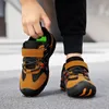 Boots Sepatu anak laki laki sepatu jala bernafas sol lembut Anti selip untuk musim gugur 230905